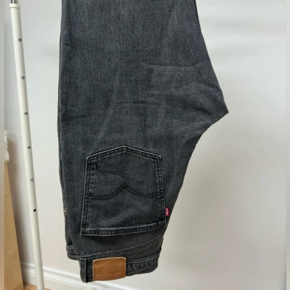Levi’s black washed denim jeans 70s high slim straight legs size 31 - Picture 2 of 6